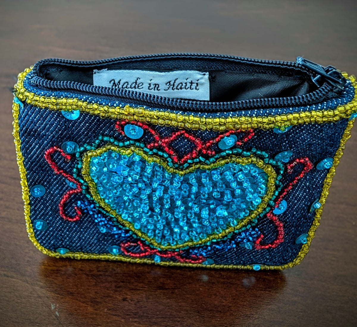 Dantor Veve Beaded Jean Wallet