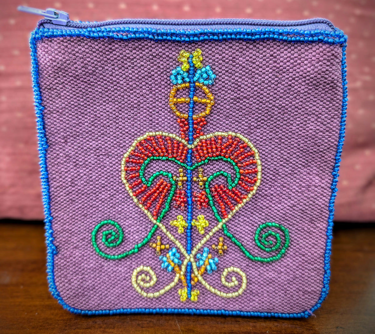 Freda Veve Beaded Jean Wallet