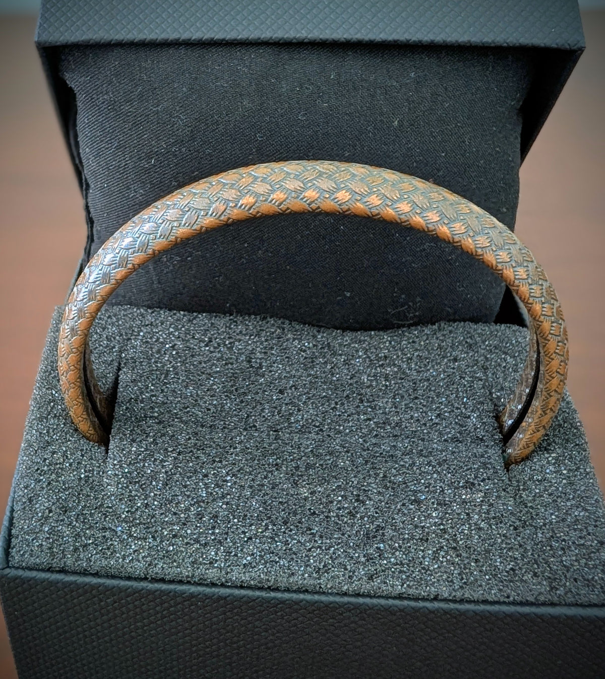 Copper Snakeskin Pattern Bracelet